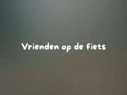 Vrienden op de fiets