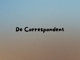 De Correspondent